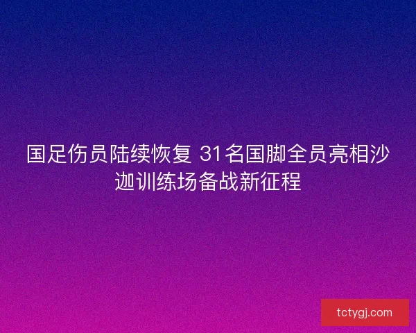 国足伤员陆续恢复 31名国脚全员亮相沙迦训练场备战新征程